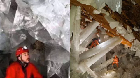 墨西哥奈卡水晶洞