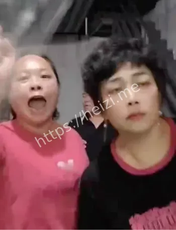 村民集体声讨砸门