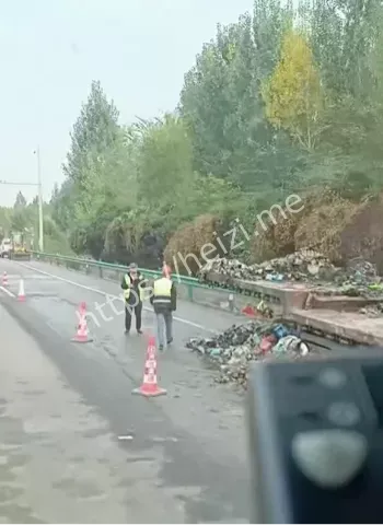 山海关段危险品泄漏大火