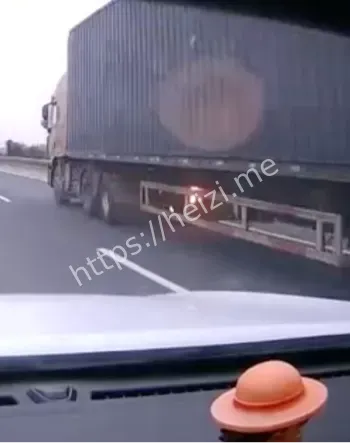 货车拉气罐高速碰撞隐患